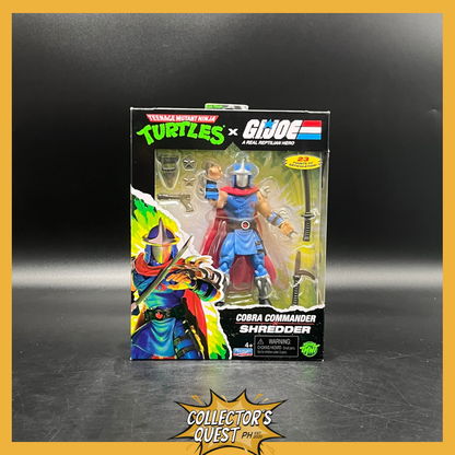 (IN STOCK) Playmates TMNT Teenage Mutant Ninja Turtles x GI Joe Cobra Commander x Shredder Collaboration Action Figure