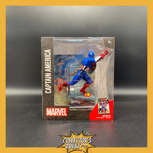 (IN STOCK) Mcfarlane Toys Marvel Collection 1/10 Scale Captain America (Captain America #100) Statue