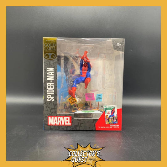 (IN STOCK) Mcfarlane Toys Marvel Collection 1/10 Scale The Amazing Spiderman (Gold Label) Statue