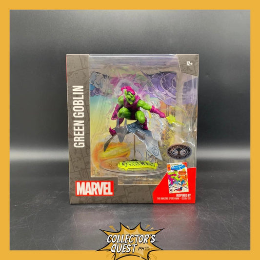 (IN STOCK) Mcfarlane Toys Marvel Collection 1/10 Scale Green Goblin (The Amazing Spiderman #312) (Platinum Edition) Statue