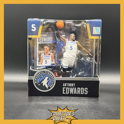 (IN STOCK) Mcfarlane Toys NBA Sportspicks Minnesota Timberwolves Anthony Edwards Posed Figure