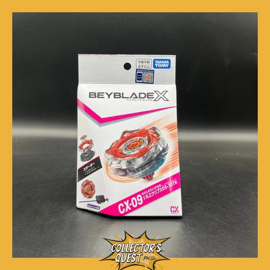(IN STOCK) Takara Tomy Beyblade X CX-09 Starter Sol Eclipse D5-70TK