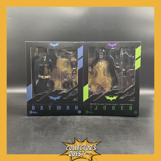 (IN STOCK) Beast Kingdom The Dark Knight Trilogy DAH-024S The Joker (The Dark Knight) & DAH-119S Batman (The Dark Knight) Essential Version Action Figure SET OF 2