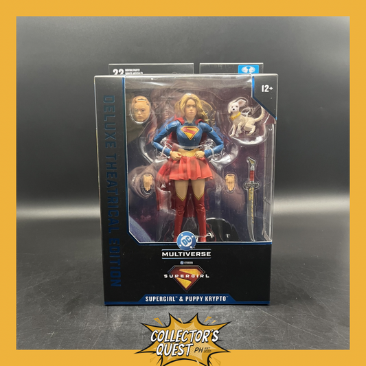 (IN STOCK) Mcfarlane DC Deluxe 7in- Supergirl and Puppy Krypto (Supergirl Movie) Action Figure