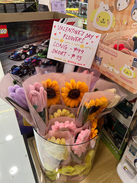 (IN STOCK) Fuzzy Flowers (Per Piece)