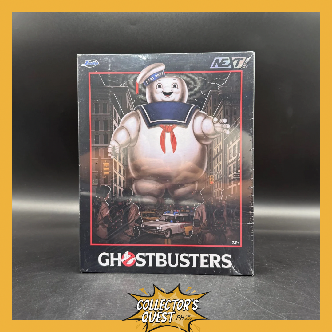 (IN STOCK) Jada Toys Ghostbusters Stay Puft Figure Ecto-1 Vehicle Set