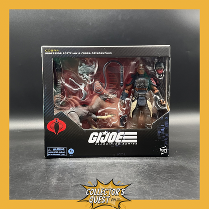 (IN STOCK) GI Joe Professor Rottclaw & Cobra Deinonychus Action Figure