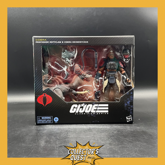 (IN STOCK) GI Joe Professor Rottclaw & Cobra Deinonychus Action Figure
