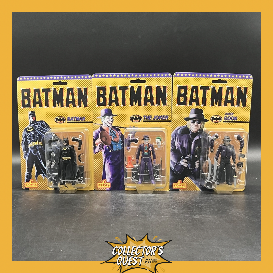(IN STOCK) Mezco 5 points 1989 Batman (Batman, Joker, Joker Goon) Set of 3