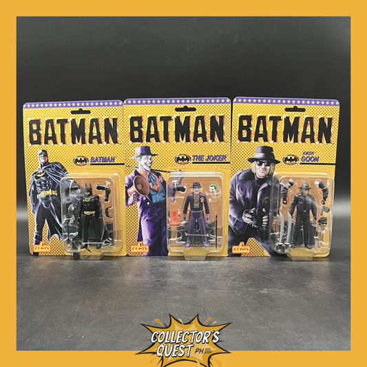 (IN STOCK) Mezco 5 points 1989 Batman (Batman, Joker, Joker Goon) Set of 3