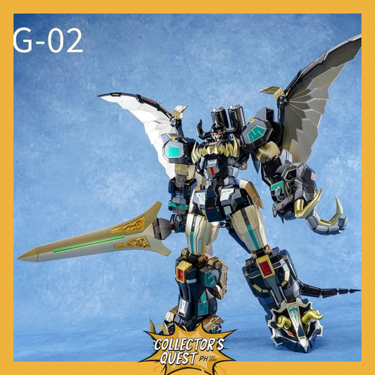 (IN STOCK) 2026 REISSUE Beasts King Model G-02 Dino Megazord Black Edition