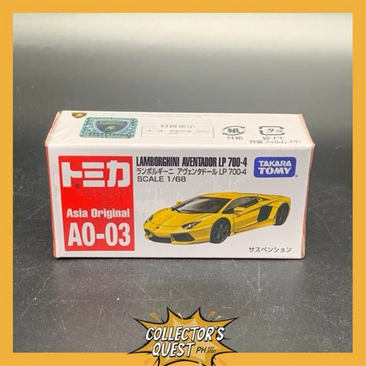 (IN STOCK) Takara Tomy Tomica Asia Original AO-03 Lamborghini Aventador LP 700-4 Diecast Vehicle