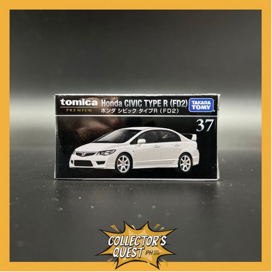 (IN STOCK) Takara Tomy Tomica Premium No. 37 Honda CIVIC Type R (FD2) (White) Diecast Vehicle