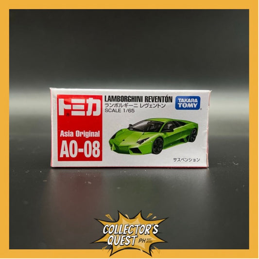(IN STOCK) Takara Tomy Tomica Asia Original AO-08 Lamborghini Reventon Diecast Vehicle