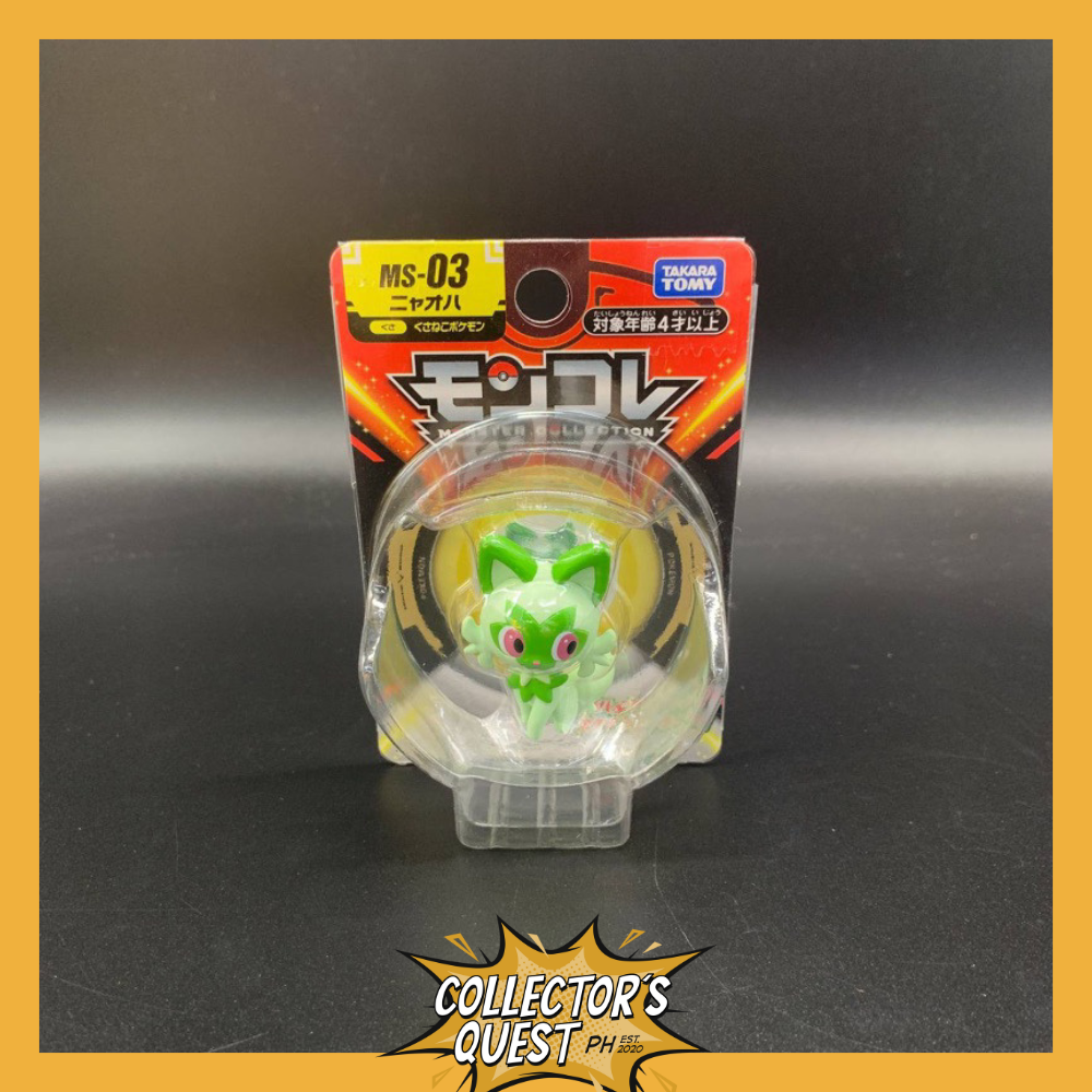 (IN STOCK) Takara Tomy Pokemon Moncolle Paldea Starters MS-03 Sprigatito (Nyaoha) Figure
