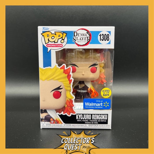 (IN STOCK) Funko POP Demon Slayer Kyojuru Rengoku Glow in the Dark Walmart Exclusive Vinyl Figure