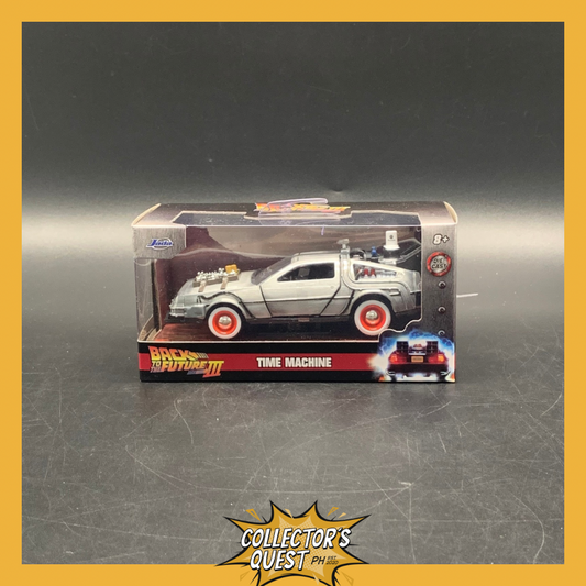 (IN STOCK)32290 Jada Toys 1:32 Scale Hollywood Rides Back to the Future 3 Delorean Time Machine Diecast Vehicle