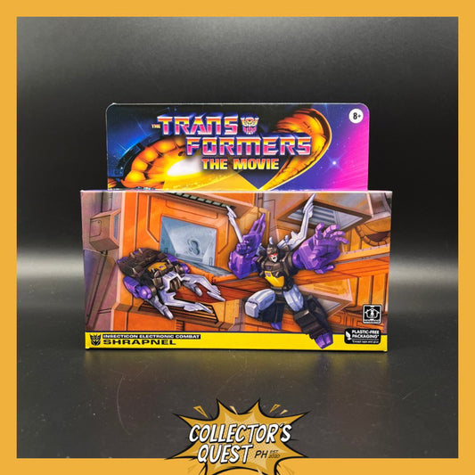 (IN STOCK) Transformers The Movie Insection Electronic Combat Shrapnel Action Figure