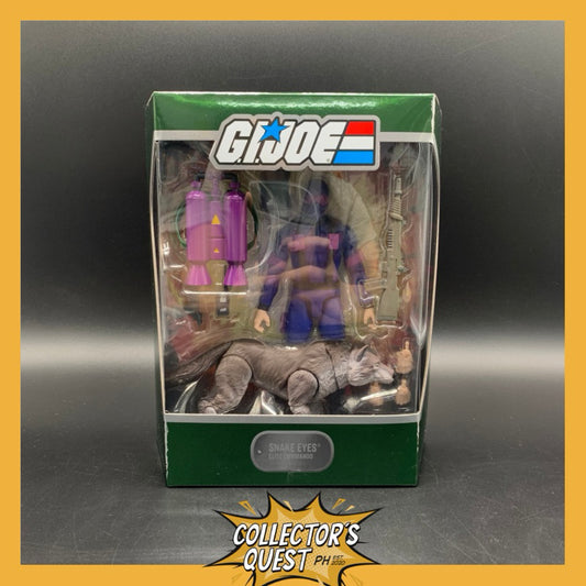 (IN STOCK) Super7 G.I. Joe Ultimates Snake Eyes 7-Inch Action Figure with Timber Action Figure