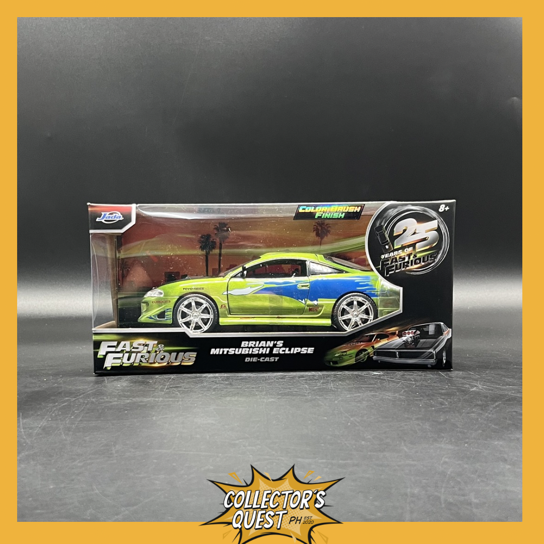 (IN STOCK) 36817 JADA Toys Fast & Furious 1/24 Scale 1995 Mitsubishi Eclipse Diecast Vehicle