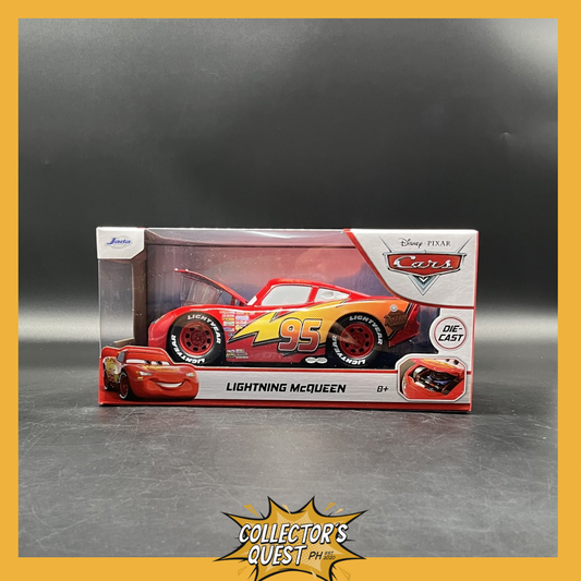 (IN STOCK) 98099 JADA Toys 1/24 Scale Disney Cars Lightning Mcqueen Diecast Vehicle