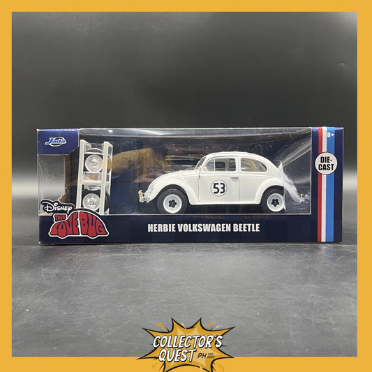 (IN STOCK) 37584 JADA Toys Holywood Rides 1/24 Scale Disnety Herbie the Love Bug Beetle Diecast Vehicle