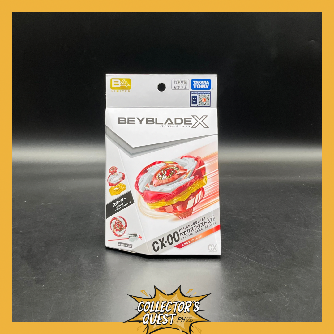 IN STOCK) Beyblade X CX-00 Starter Pegasus Blast ATR Metalcoat Red with Launcher Set