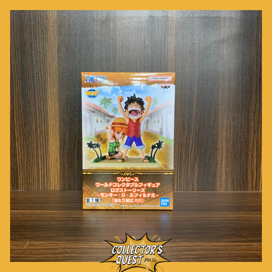 (IN STOCK) Bandai Banpresto One Piece World Collectable Figure Log Stories Luffy & Nami Figure
