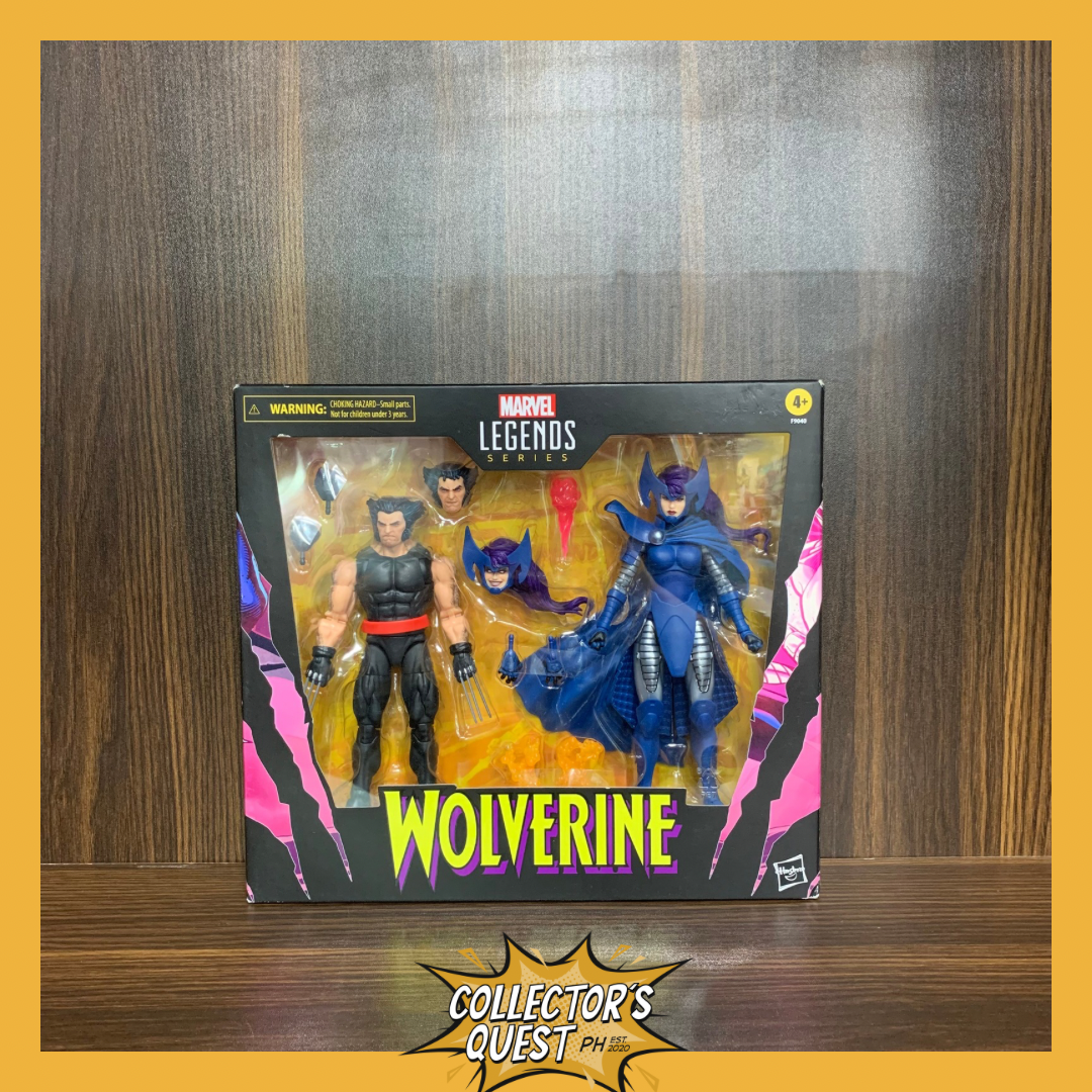 (IN STOCK) Marvel Legends Wolverine 50th Anniversary Wolverine & Lady Psylocke 2-Pack Action Figure