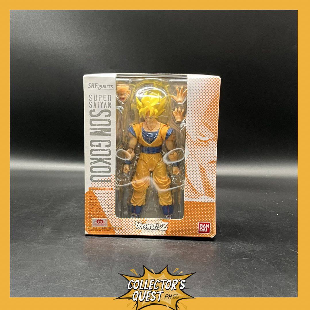 (IN STOCK) Bandai SHFiguarts Dragonball Z Simple Style & Heroic Action Super Saiyan Son Goku Action Figure