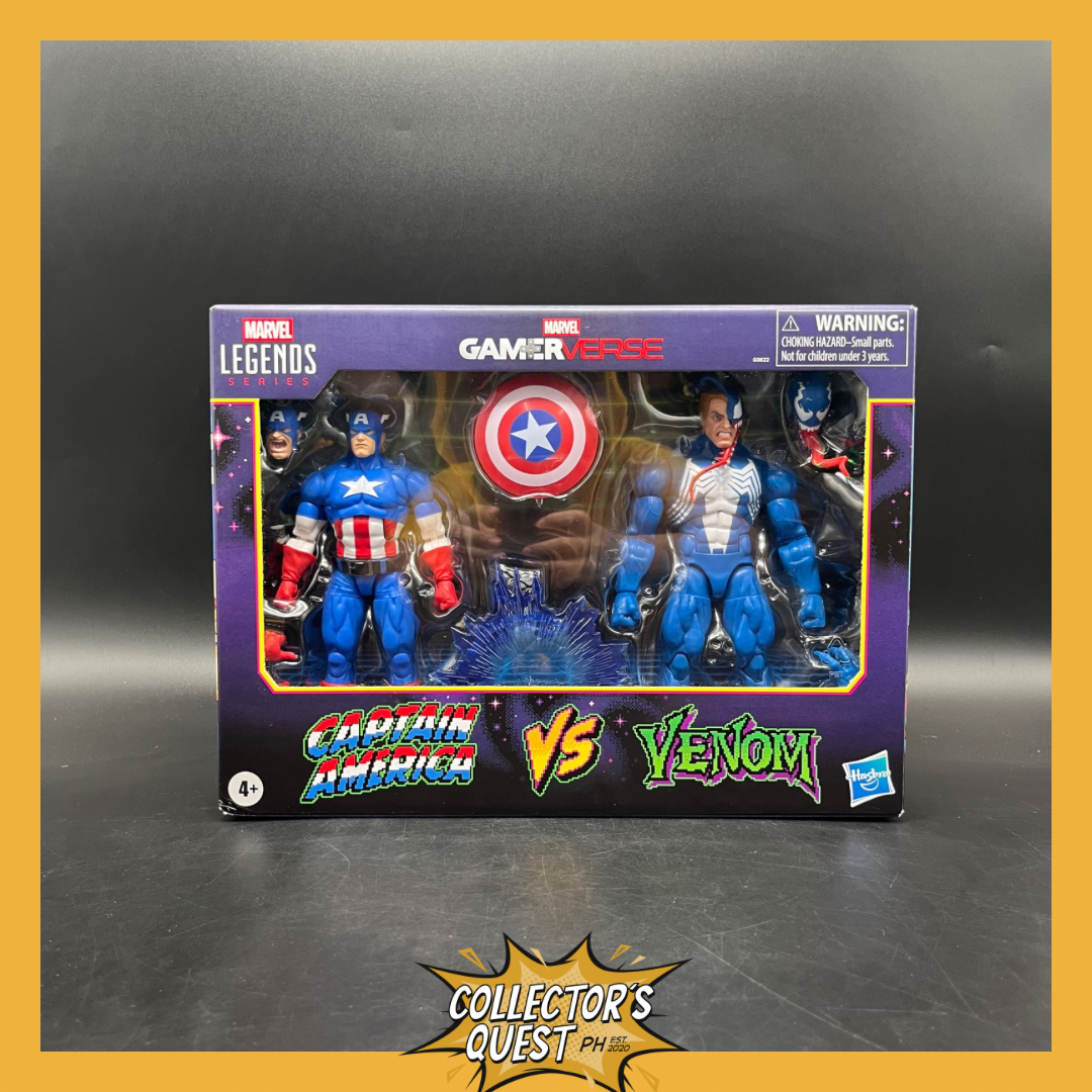 (IN STOCK) Marvel Legends Series Gamerverse Captain America vs Venom Action Figure