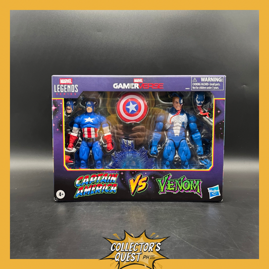 (IN STOCK) Marvel Legends Series Gamerverse Captain America vs Venom Action Figure