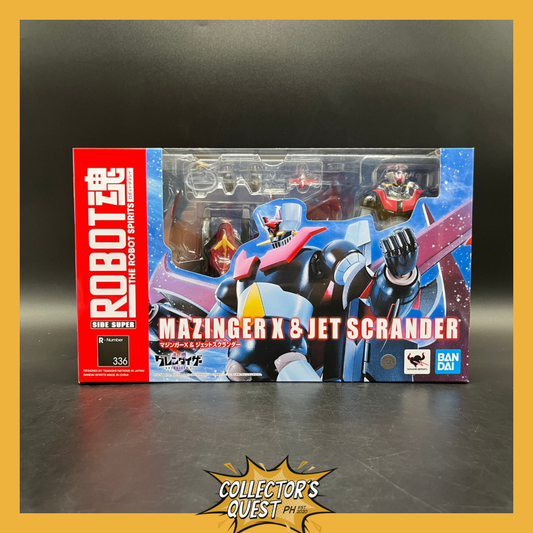 (IN STOCK) THE ROBOT SPIRITS Mazinger X & Jet Scrander X