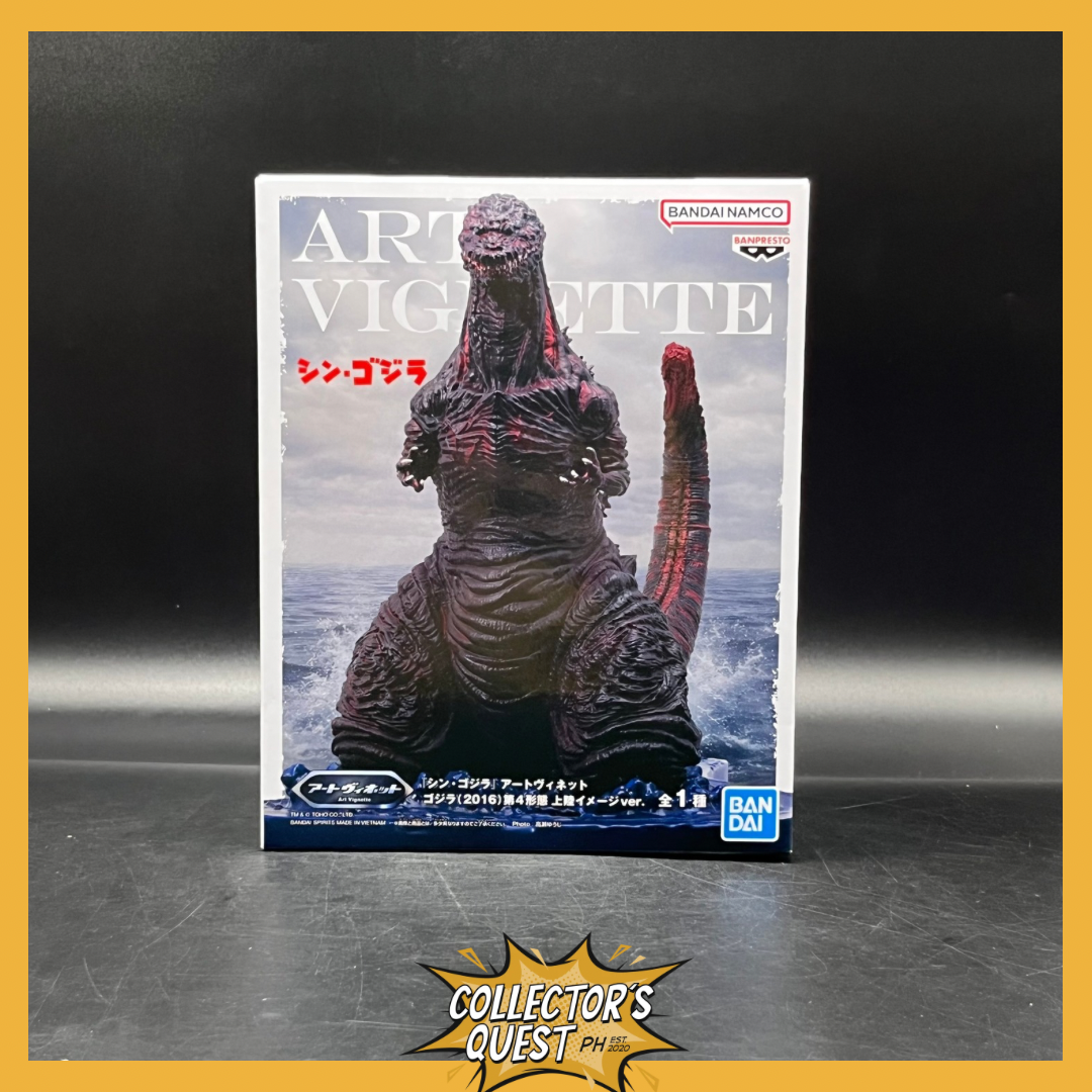 (IN STOCK) Banpresto  Shin Godzilla Art Vignette Godzilla 2016 (4th Form Come Ashore Image Ver.) Figure