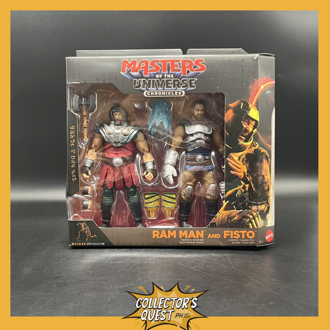 (IN STOCK) Mattel Masters of the Universe Chronicles Action Figures 2-Pack Ram Man & Fisto