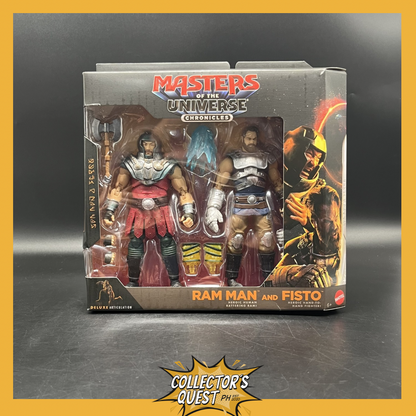 (IN STOCK) Mattel Masters of the Universe Chronicles Action Figures 2-Pack Ram Man & Fisto