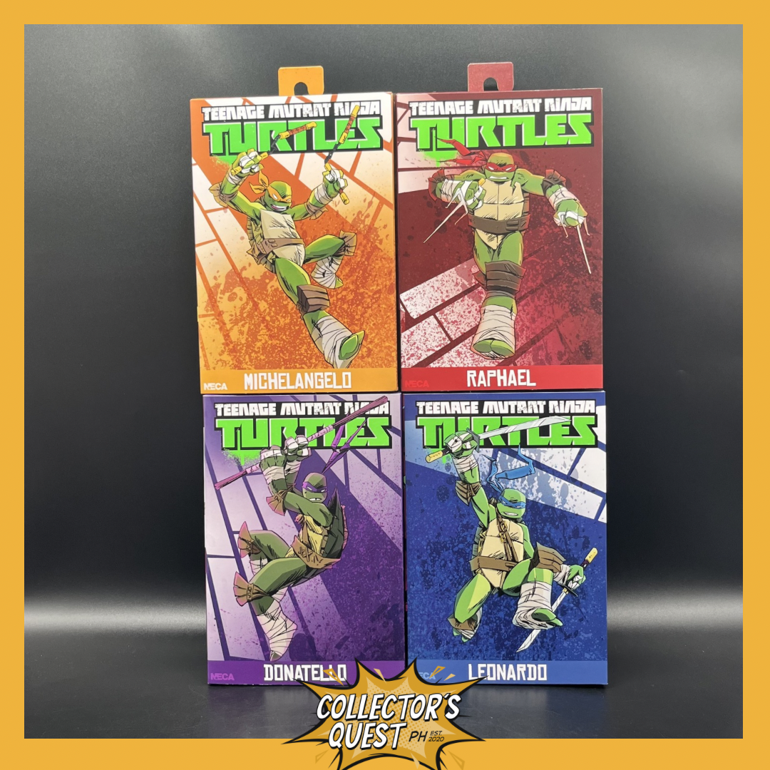 (IN STOCK) (SET OF 4) NECA TMNT Teenage Mutant Ninja Turltles 2012 Cartoon Version Leonardo, Michaelangelo, Raphael, Donatello Action Figure SET OF 4