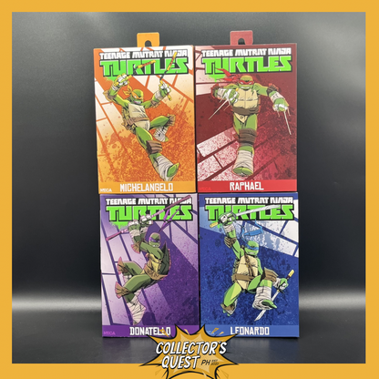 (IN STOCK) (SET OF 4) NECA TMNT Teenage Mutant Ninja Turltles 2012 Cartoon Version Leonardo, Michaelangelo, Raphael, Donatello Action Figure SET OF 4