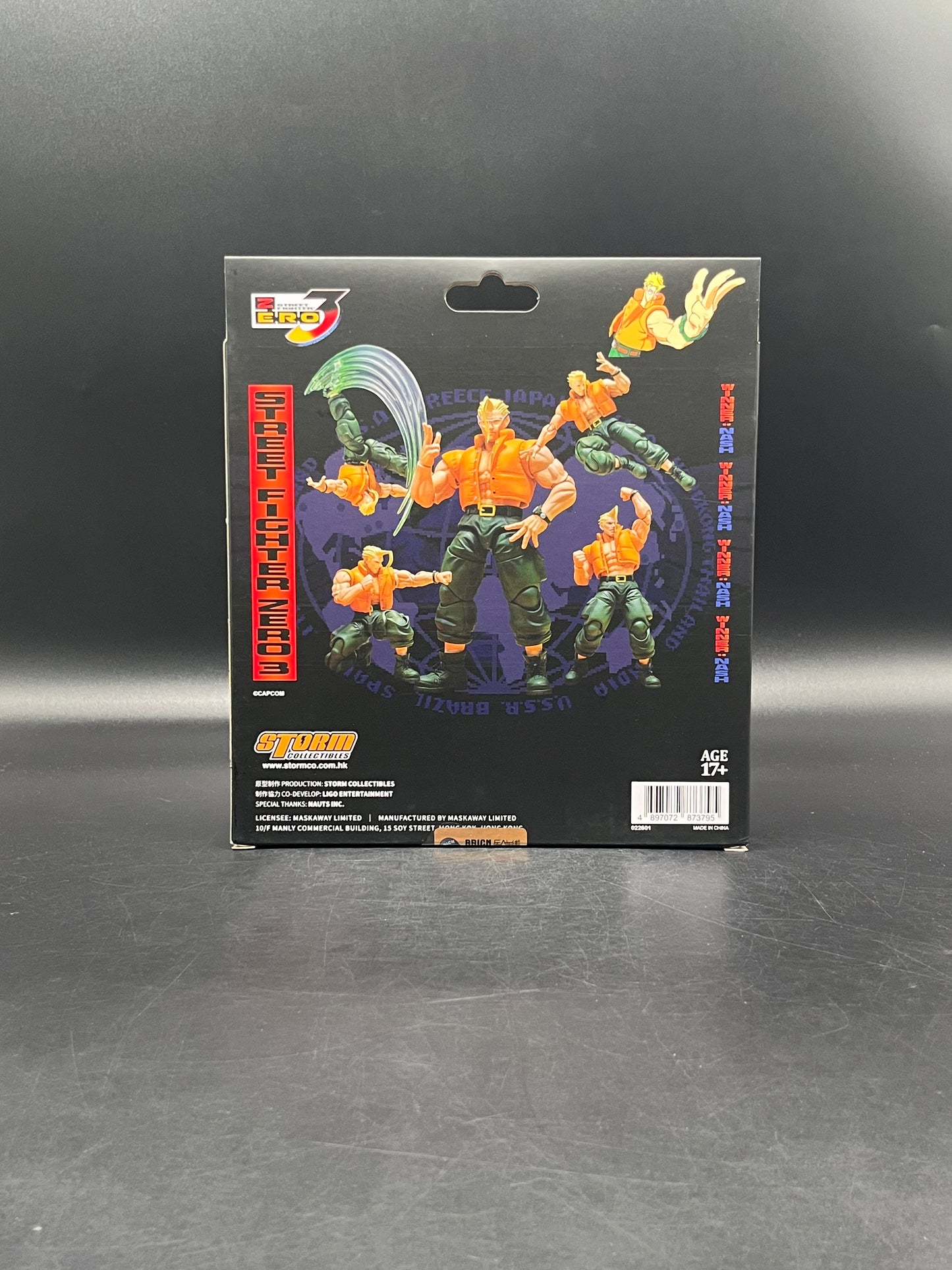 (IN STOCK) Storm Arena Street Fighter Zero 3 Nash 1/12 Scale Action Figure
