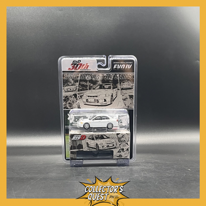 (IN STOCK) Hobby Japan Initial D 30th Anniversary Mitsubishi Lancer RS Evolution IV / INITIAL D Seiji Iwaki vs Takumi Fujiwara 1/64 Scale Diecast Vehicle