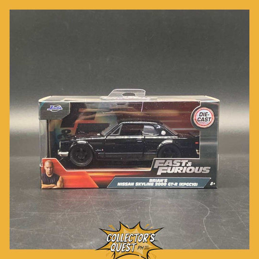 (IN STOCK) JADA TOYS 1:32 BRIAN'S NISSAN SKYLINE 2000 GTR Diecast Vehicles