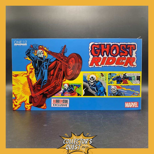 (IN STOCK) Mezco One:12 Collective Ghost Rider & Hellcycle Set Big Bad Toy Store Exclusive Action Figure Set