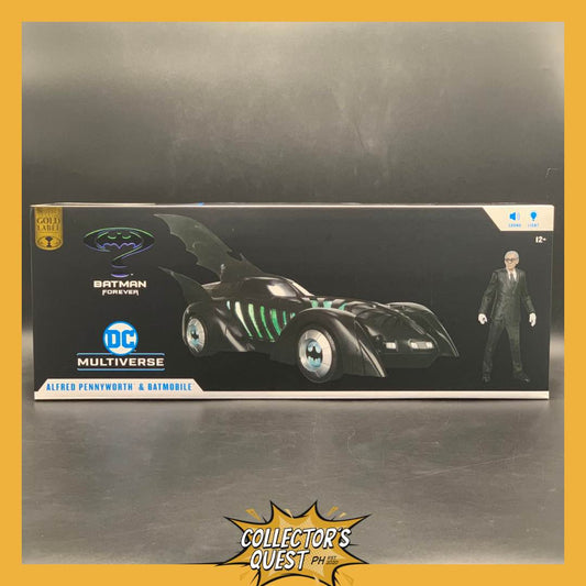 (IN STOCK) DC Mcfarlane Batman Forever Batmobile & Alfred Pennyworth Figure