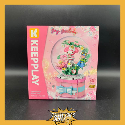 (IN STOCK) (KEEPPLEY) KEEPPLAY  My Melody Sweet Veil Music Box Building Block Set