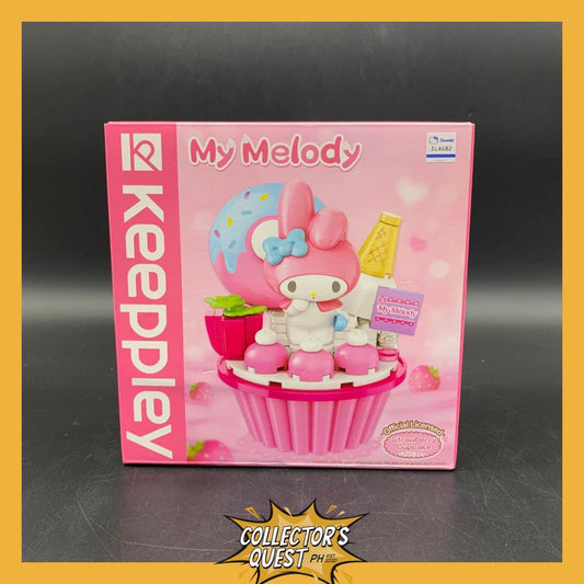 (IN STOCK) (KEEPPLEY) KEEPPLAY My Melody Strawberry Cupcake Building Block Set