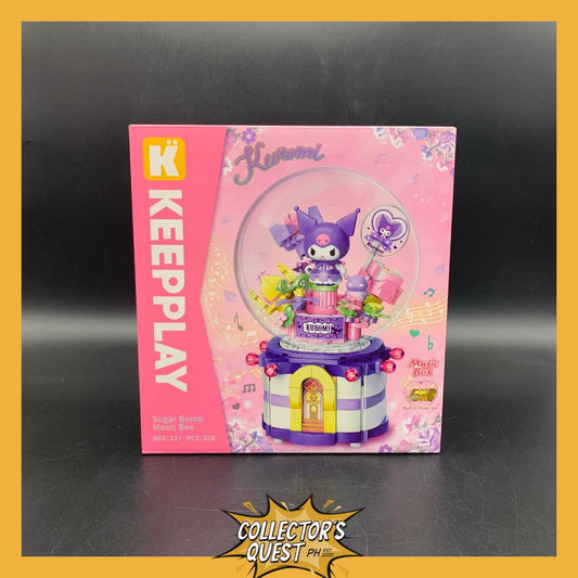 (IN STOCK) (KEEPPLEY)  KEEPPLAY  Kuromi Sugar Bomb Music Box Building Block Set