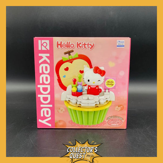 (IN STOCK) (KEEPPLEY) KEEPPLAY Hello Kitty Apple Cupcake Building Block Set
