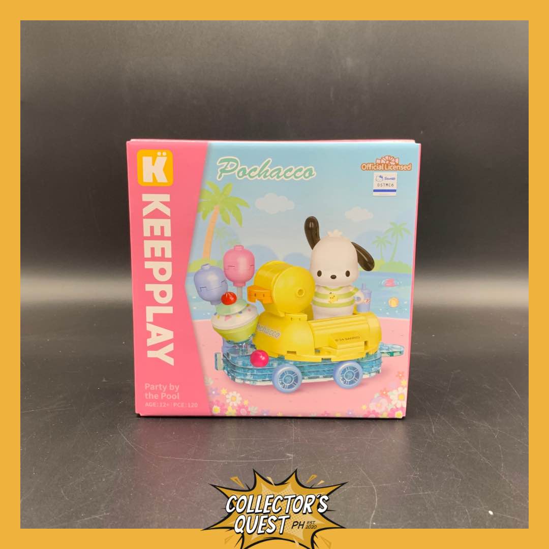 (IN STOCK)  (KEEPPLEY) KEEPPLAY Pochacco Party by the Pool Building Block Set