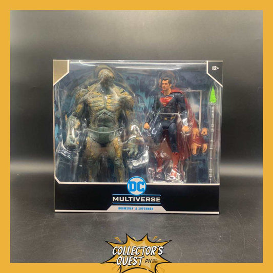 (IN STOCK) DC Multiverse Batman V Superman Superman vs Doomsday 2 Pack Action Figure