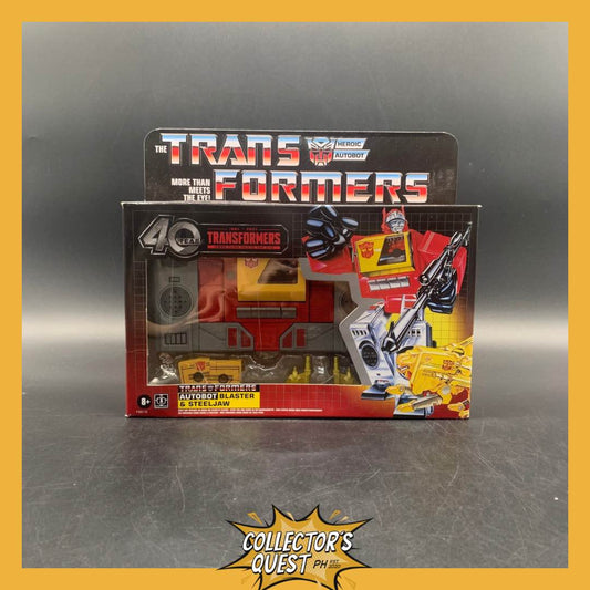 (IN STOCK) Transformers Retro 40th Anniversary Autobot Blaster & Steeljaw